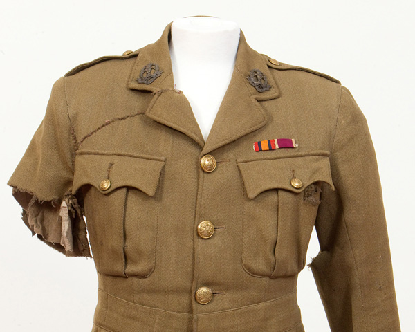 Tunic worn by Captain George Johnson, 1 July 1916
