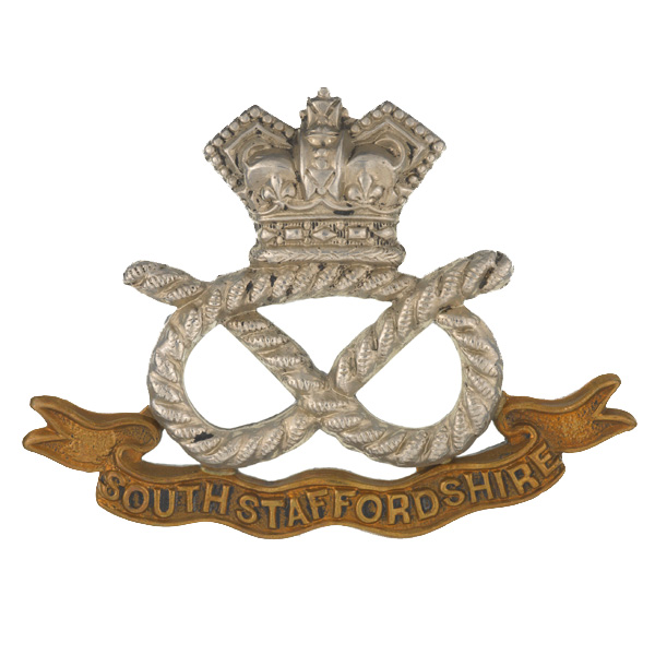 Cap badge, The South Staffordshire Regiment, c1900 