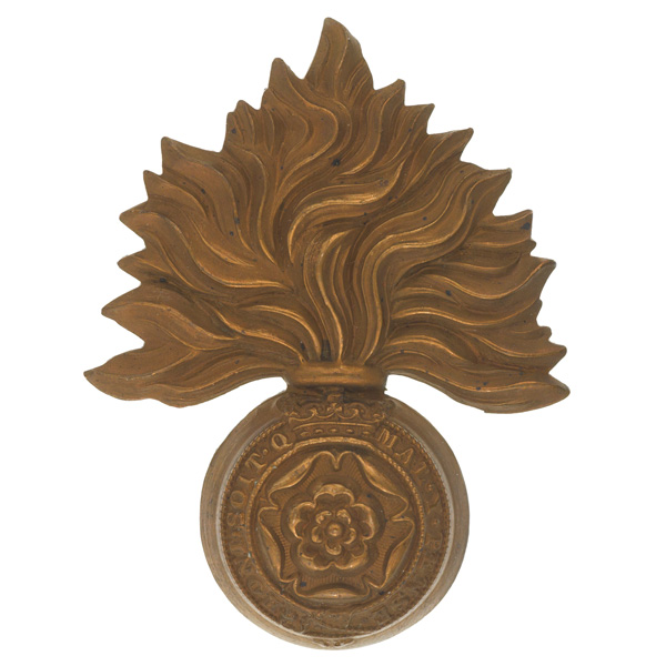 Other ranks’ cap badge, The Royal Fusiliers (City of London Regiment), c1898