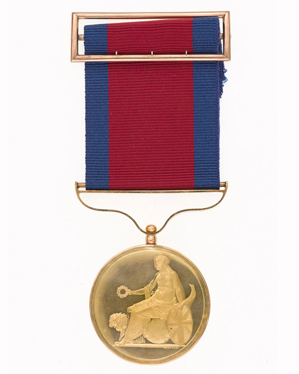 The Army Gold Medal awarded to Sir William Inglis for his actions at Albuera