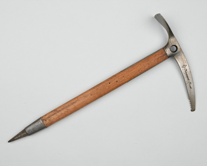 Ice axe used by Bronco Lane on the expedition to Everest, 1976
