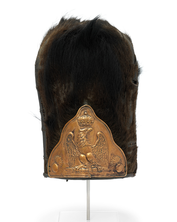 Bearskin worn by the French Imperial Guard