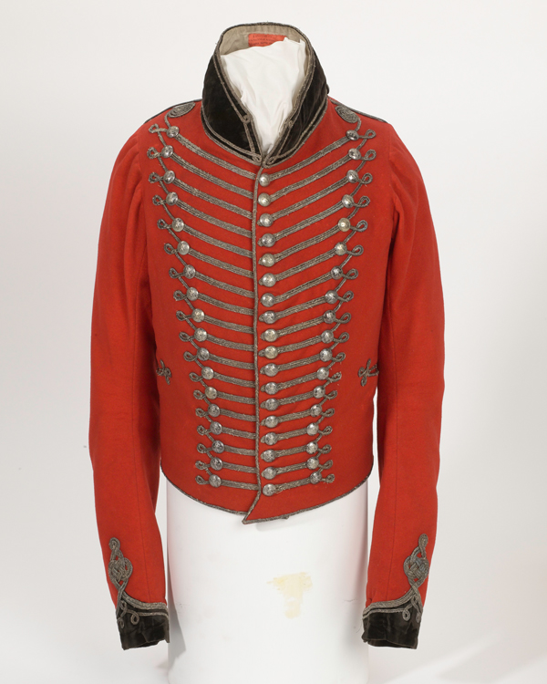 Short frogged officers jacket worn by Colonel Charles Herries, 1813