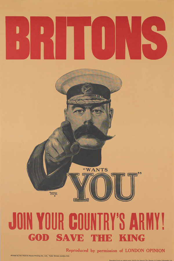 ‘Lord Kitchener Wants You’ recruitment poster, 1914 © IWM