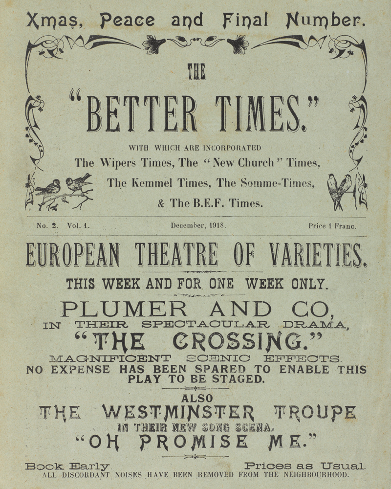 'The "Better Times"', December 1918