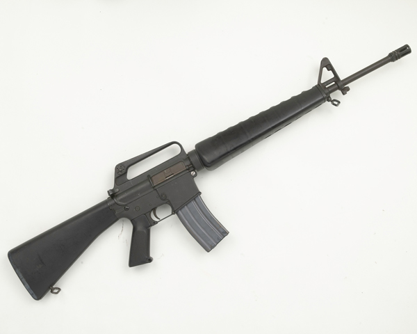 Armalite AR15 5.56 mm self-loading rifle used by the Provisional Irish Republican Army, 1975