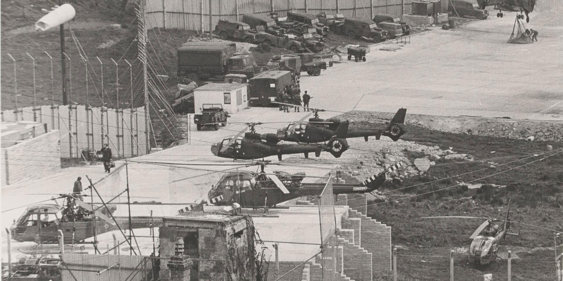 A British Army base in South Armagh, 1977