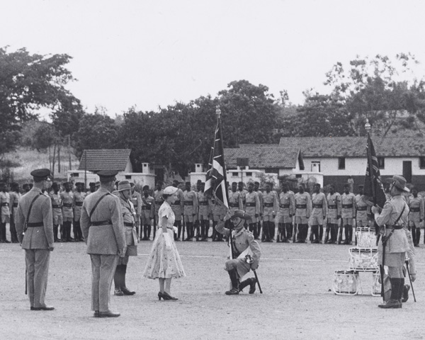 Presentation of Colours by Queen Elizabeth II to 4th Battalion, The King’s African Rifles, 1954