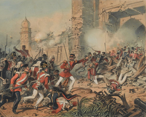 Storming the Kashmir Gate at Delhi, 1857