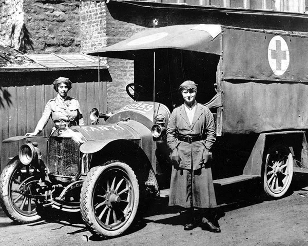 A FANY ambulance, 1918