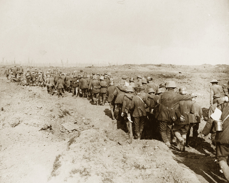 German prisoners of war captured during the battle of the Menin Road, 1917 
