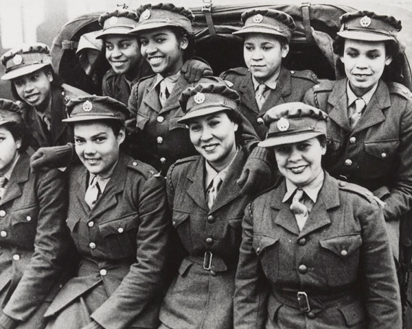Members of the first West Indian ATS contingent to arrive in Britain, 1943