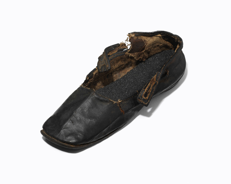 Child’s shoe recovered from the well at Cawnpore, 1857