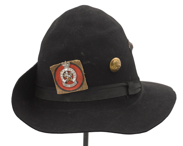 Hat worn by a member of the Kenya Prison Service, 1955