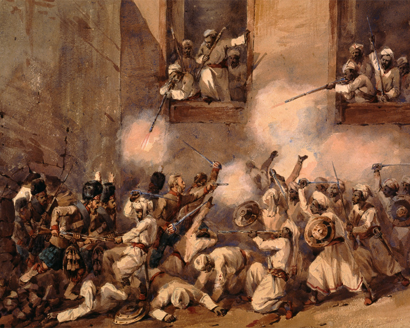The 93rd Highlanders storming the Secundra Bagh, Lucknow, 16 November 1857