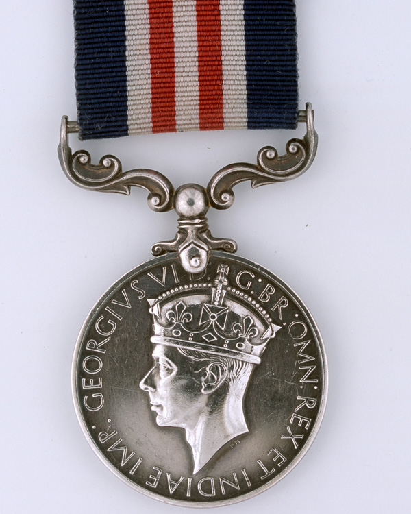 Military Medal awarded to Sergeant Herbert Chambers of the Special Boat Service for his bravery during raids on supply dumps in Greece, 1944-45