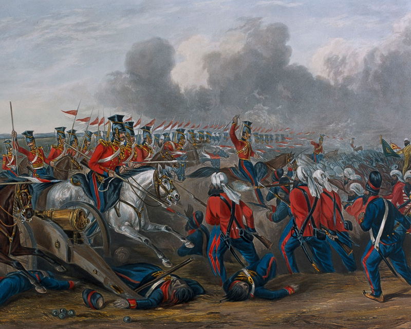 Charge of the 16th (Queens Own) Lancers at the Battle of Aliwal, 
