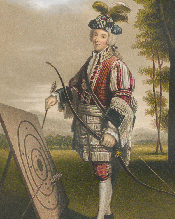 Lord Wemyss c1745, from James Balfour Paul’s ‘History of the Royal Company of Archers’ (1875)