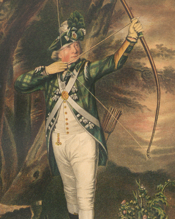 The uniform c1790, from James Balfour Paul’s ‘History of the Royal Company of Archers’ (1875)