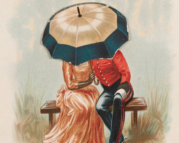 A soldier with his sweetheart, c1890