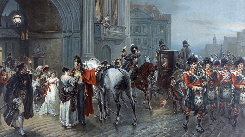 ‘Summoned to Waterloo’ shows British forces departing the Duchess of Richmond's ball to fight at Quatre Bras