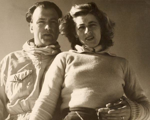 Anthony and Valerie in Mallnitz, Austria, c1947