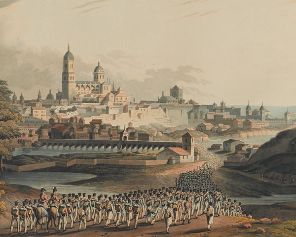 Marching the French prisoners into Salamanca after the battle 1812