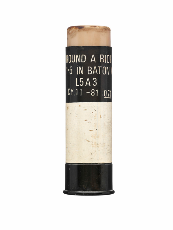 Rubber 1.5 inch bullet, 1981