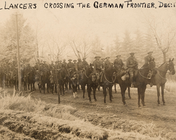 12th Royal Lancers crossing the German Frontier to join the Army of Occupation, 1 December 1918 