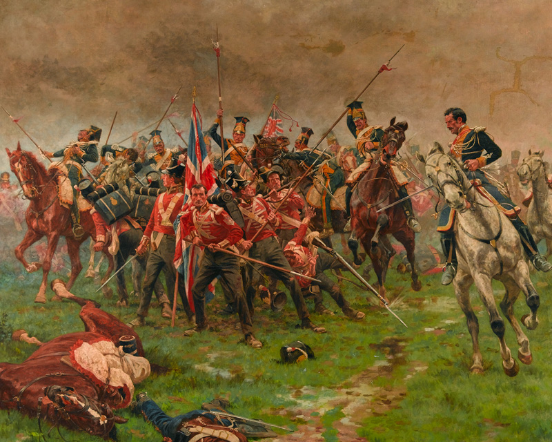 Defending the Colours of the 3rd (East Kent) Regiment of Foot (The Buffs) at Albuera, 1811