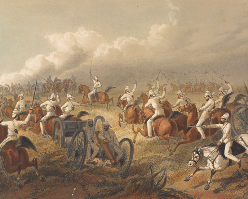 Bengal Horse Artillery in action, 1857