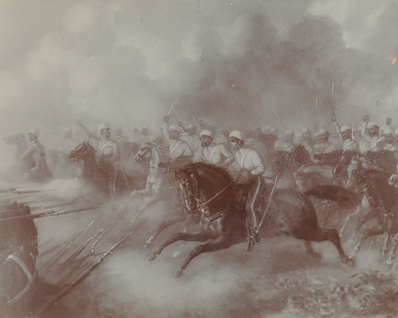 The charge of the 3rd Bombay Light Cavalry at the Battle of Khoosh-ab, 1857
