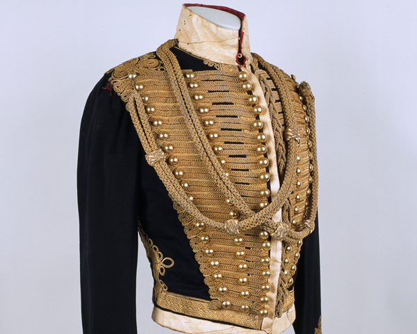 Pelisse worn by Lieutenant Walter Brinkley, 11th (Prince Albert's Own) Hussars, c1848