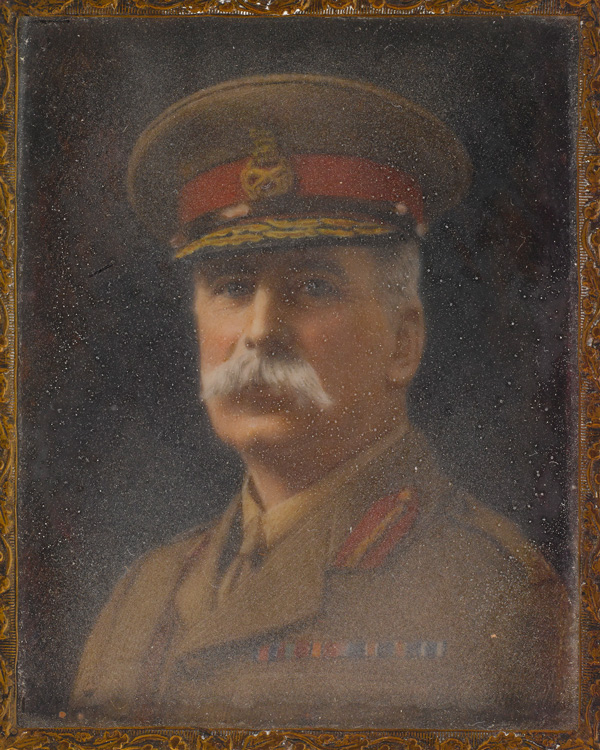 Miniature watercolour on ivory of Brigadier-General Francis Stone, by unknown artist, c1900