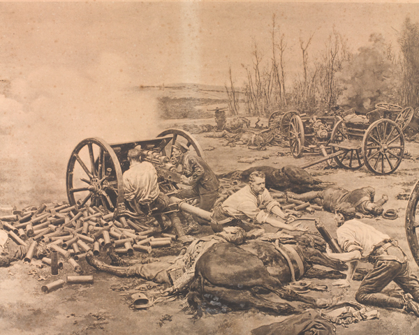'L Battery Royal Horse Artillery in action at Nery', 1 September 1914