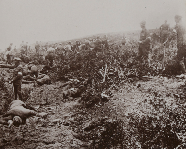 A Turkish position captured by the Wellington Mounted Rifles near Anzac Cove, 6 August 1916 