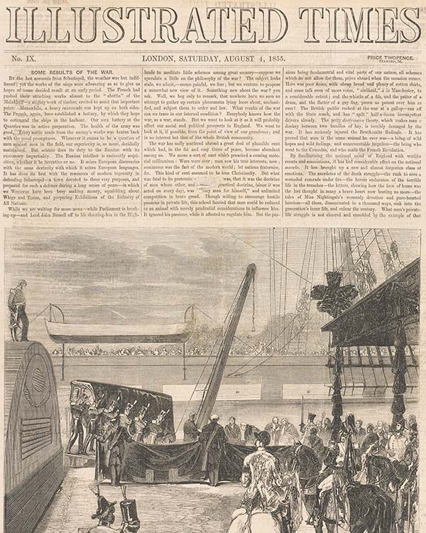 'The Illustrated Times' was one of the many competitors to 'The Illustrated London News' established in 1855