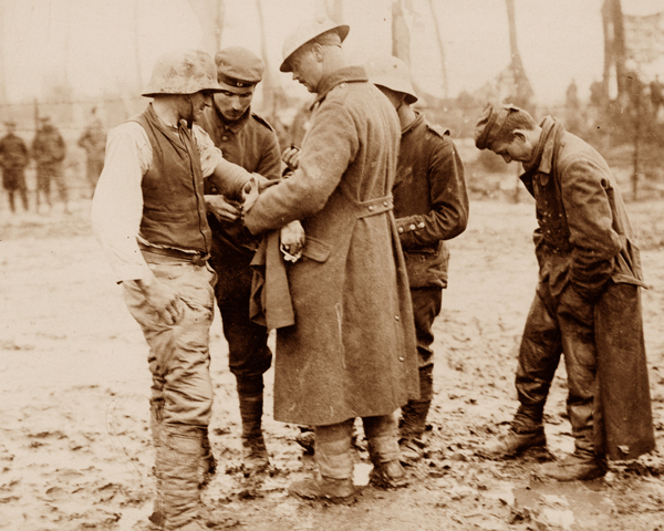 Treated wounded Germans during during the Battle of Polygon Wood, 26 September 1917
