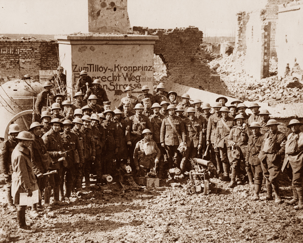 British troops who captured Tilloy, 10 April 1917