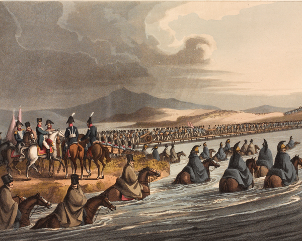 The crossing of the Niemen at the opening of the campaign in 1812