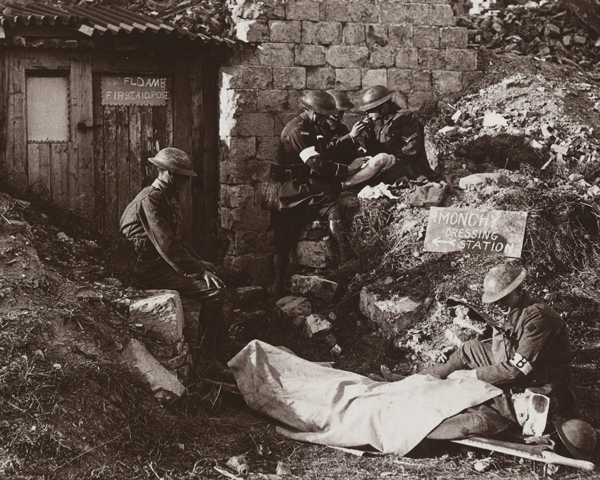 A first aid post at Monchy-le-Preux, April 1917