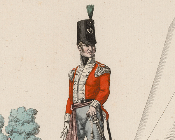 An officer of the 52nd (Oxfordshire) Regiment of Foot (Light Infantry), c1815
