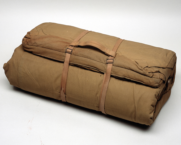 Sleeping bag used in Malaya by General Templer, c1952