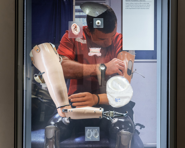 Prosthetics display in Soldier gallery