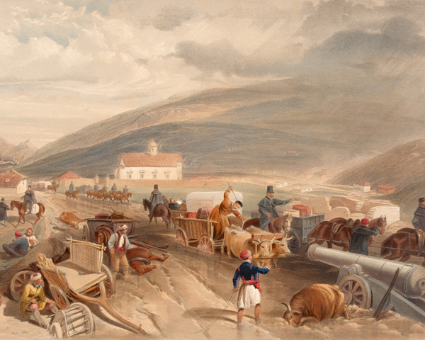 Commissariat difficulties on the road from Balaklava to Sevastopol, 1855 