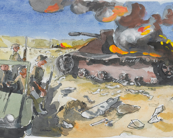 The Battle of Sidi Rezegh, Libya, 1941 