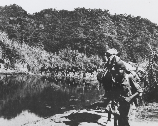Indian troops during the first Arakan offensive, 1943