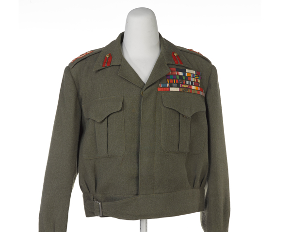 Battle dress blouse worn by Field Marshal Sir Claude Auchinleck, Commander-in-Chief in India, c1946 