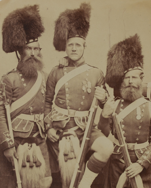 Crimean veterans of the 42nd (The Royal Highland) Regiment, 1856 