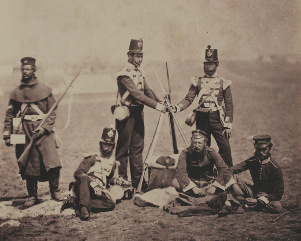 Officers and men of the 3rd (East Kent) Regiment of Foot (The Buffs), 1855 